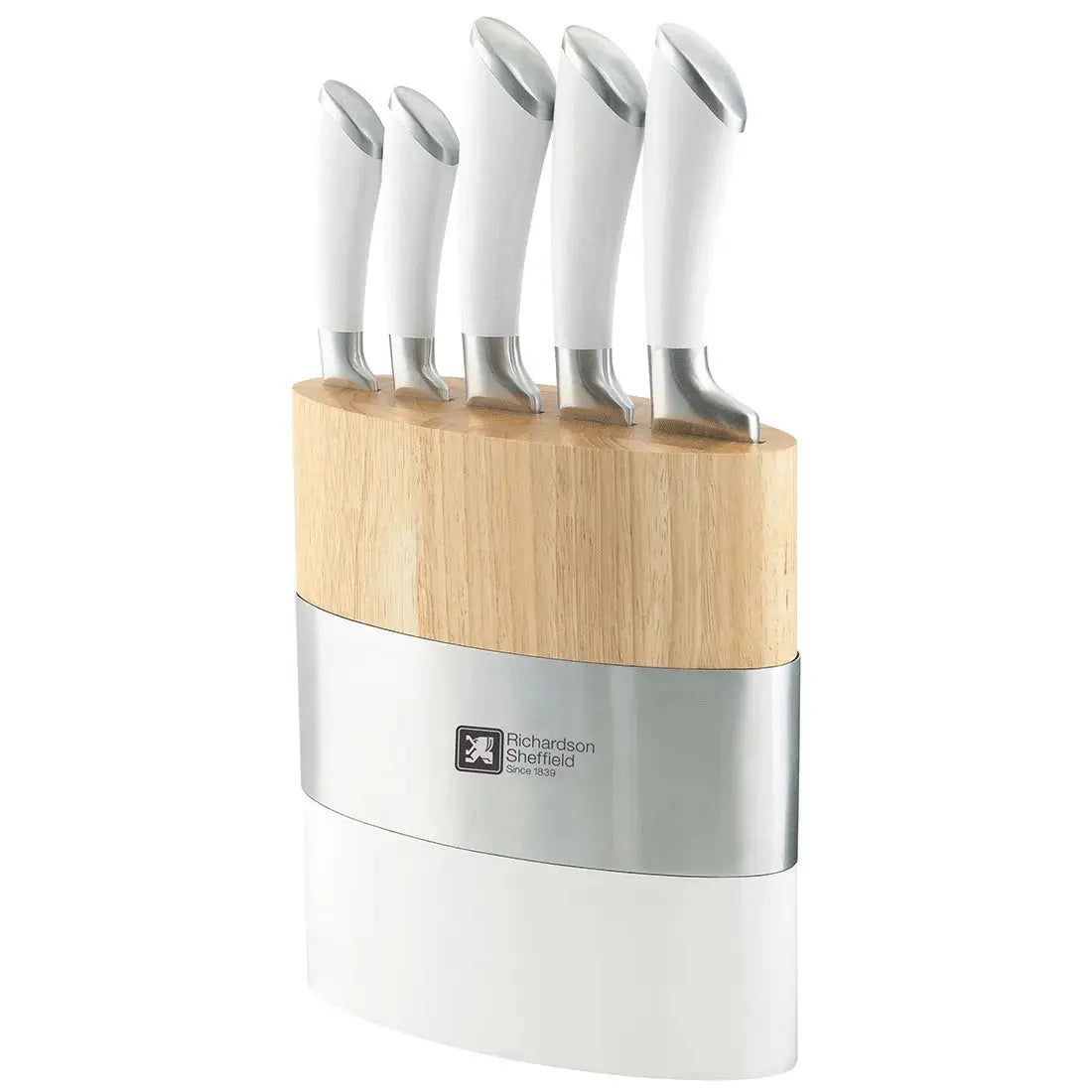 fusion 5pc knife block set - Charterwells