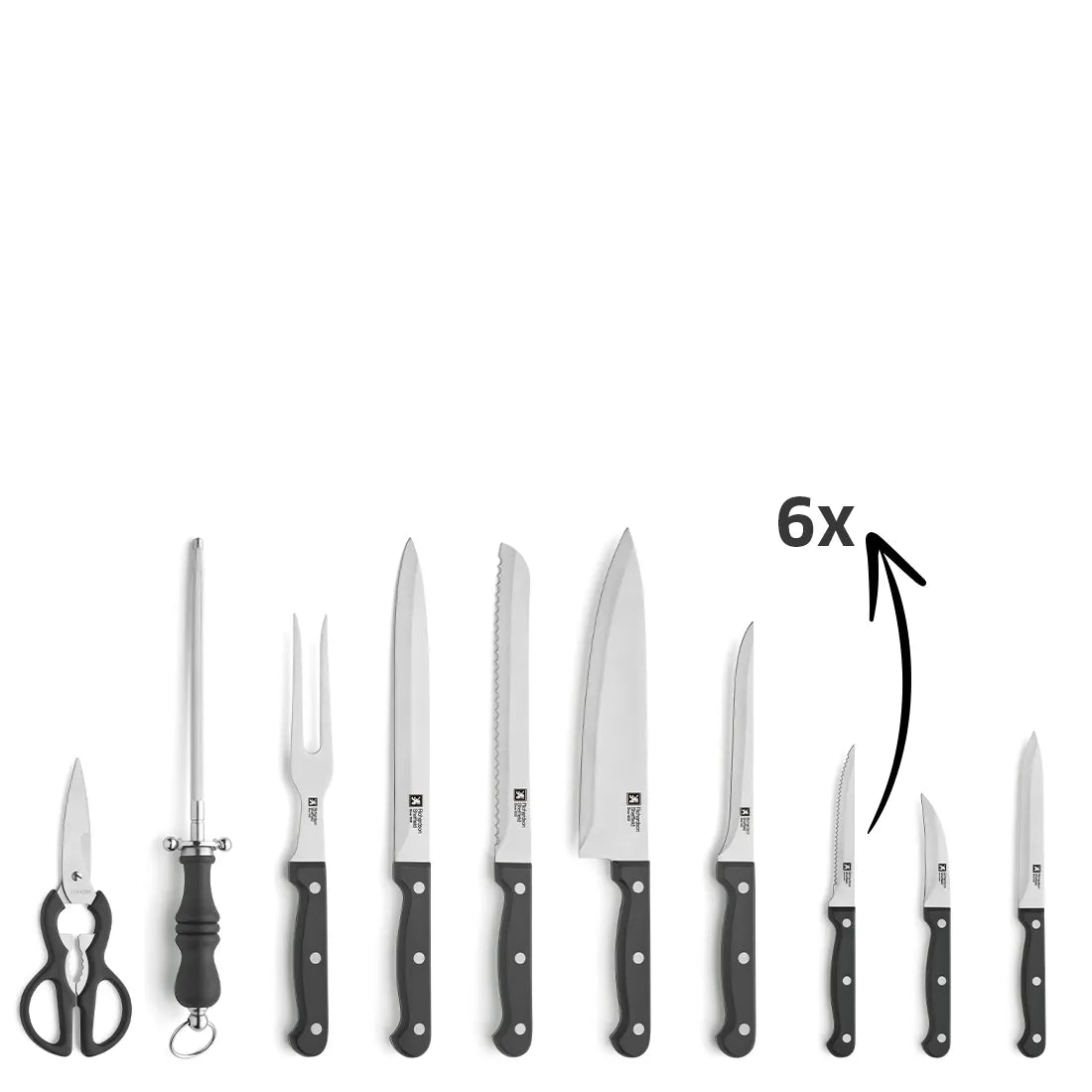 Artisan 15 Piece Knife Block Black