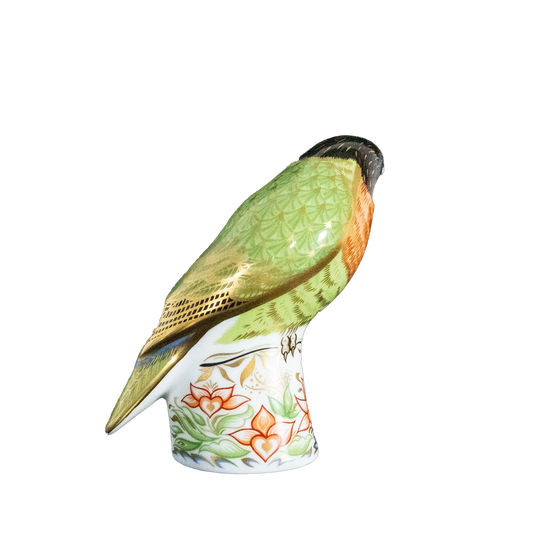 Royal Crown Derby 1st Quality Pair of Lovebird Paperweights Charterwells