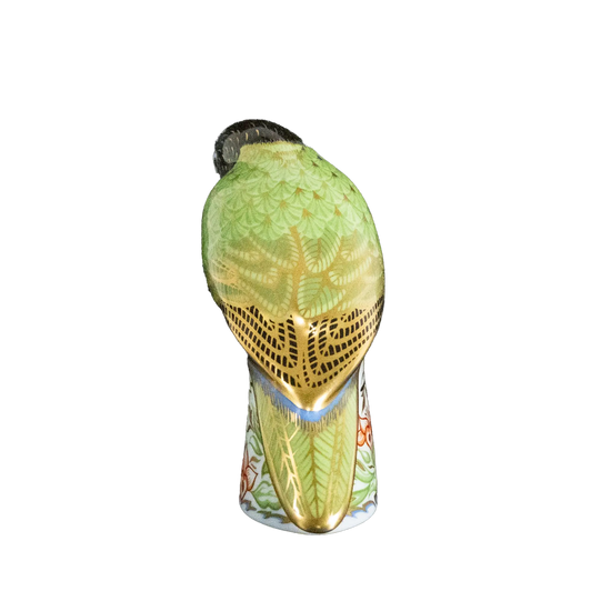 Royal Crown Derby 1st Quality Pair of Lovebird Paperweights Charterwells