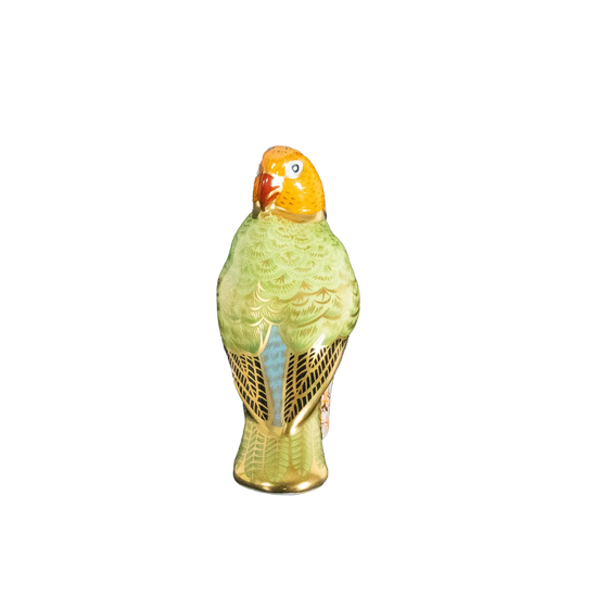 Royal Crown Derby 1st Quality Pair of Lovebird Paperweights Charterwells