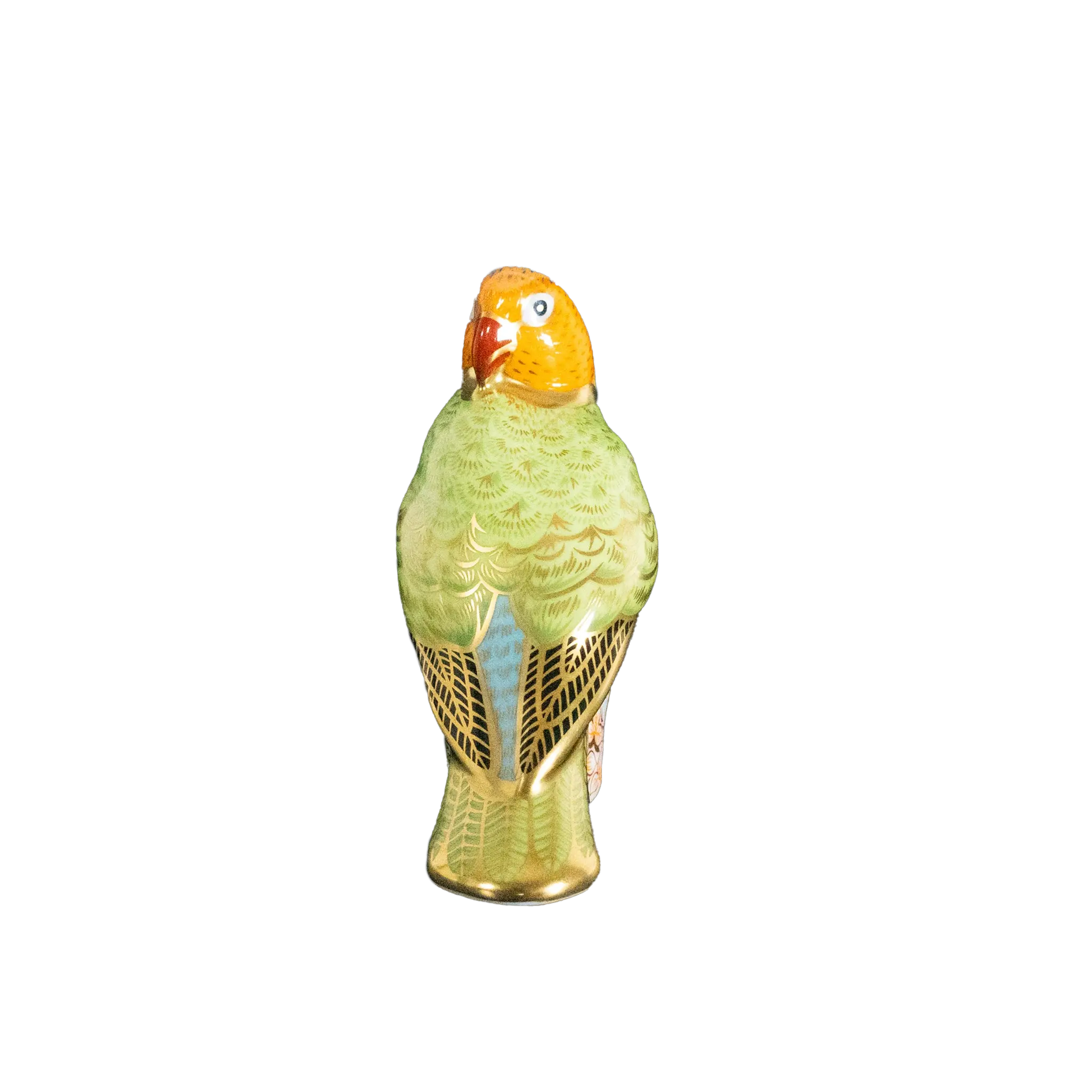 Royal Crown Derby 1st Quality Pair of Lovebird Paperweights Charterwells