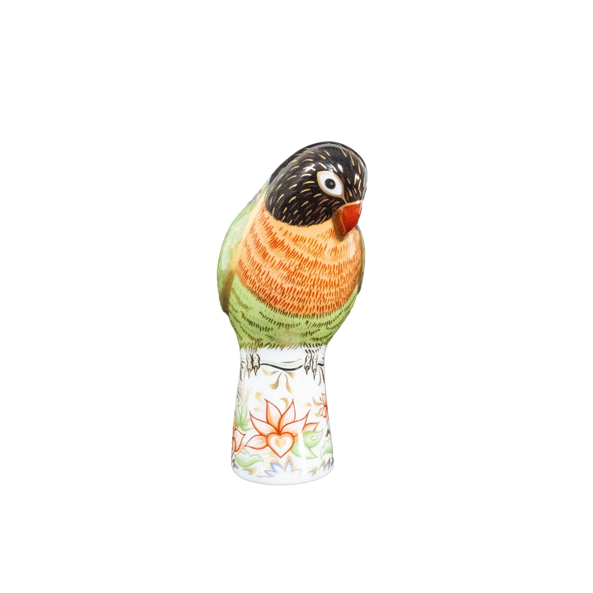 Royal Crown Derby 1st Quality Pair of Lovebird Paperweights Charterwells