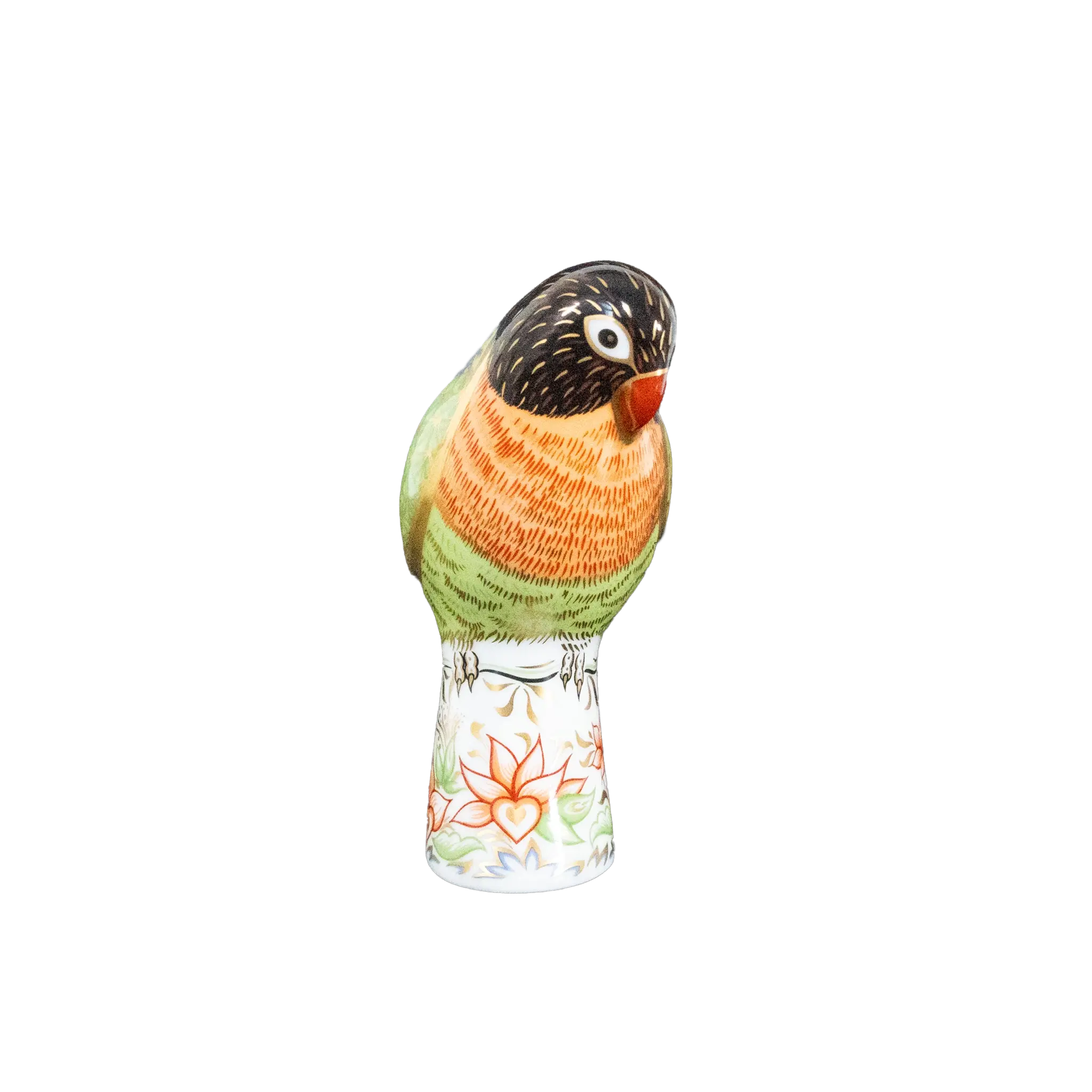 Royal Crown Derby 1st Quality Pair of Lovebird Paperweights Charterwells