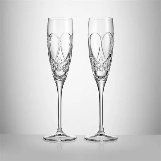 Waterford True Love Champagne Flute Glasses : Set of 2 Charterwells