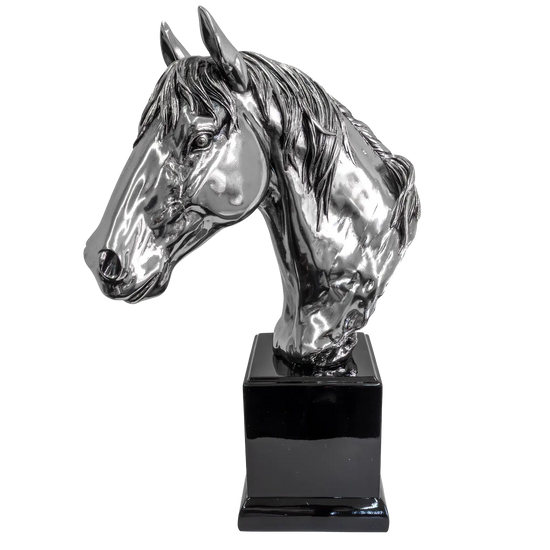 Richard Cooper Nickel Studio Collection Large Horse Figurine