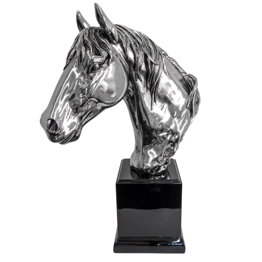 Richard Cooper Nickel Studio Collection Large Horse Figurine