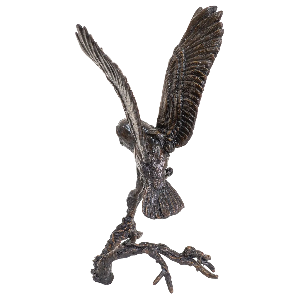Richard Cooper Bronze Birds Collection Barn Owl with Pinecones