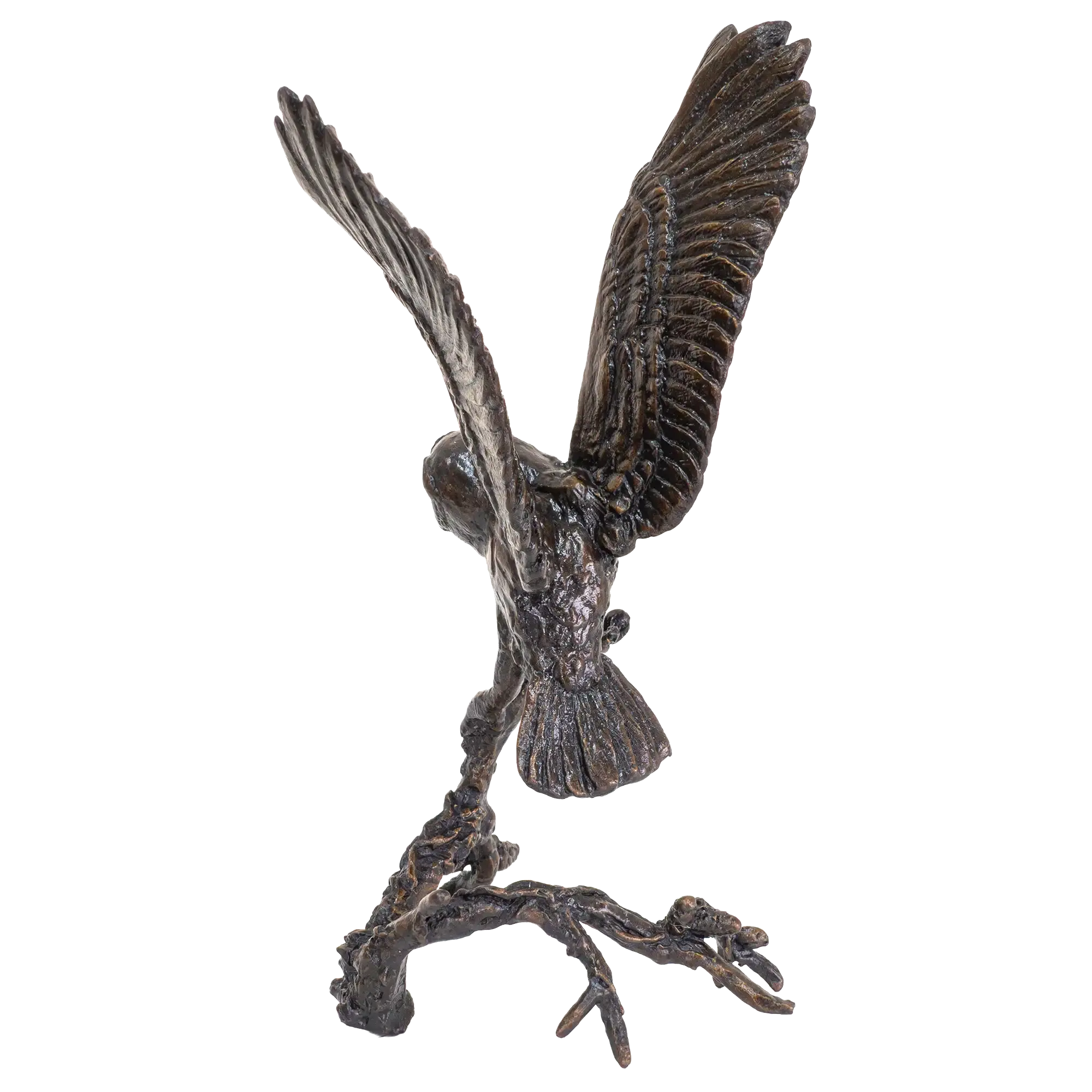 Richard Cooper Bronze Birds Collection Barn Owl with Pinecones