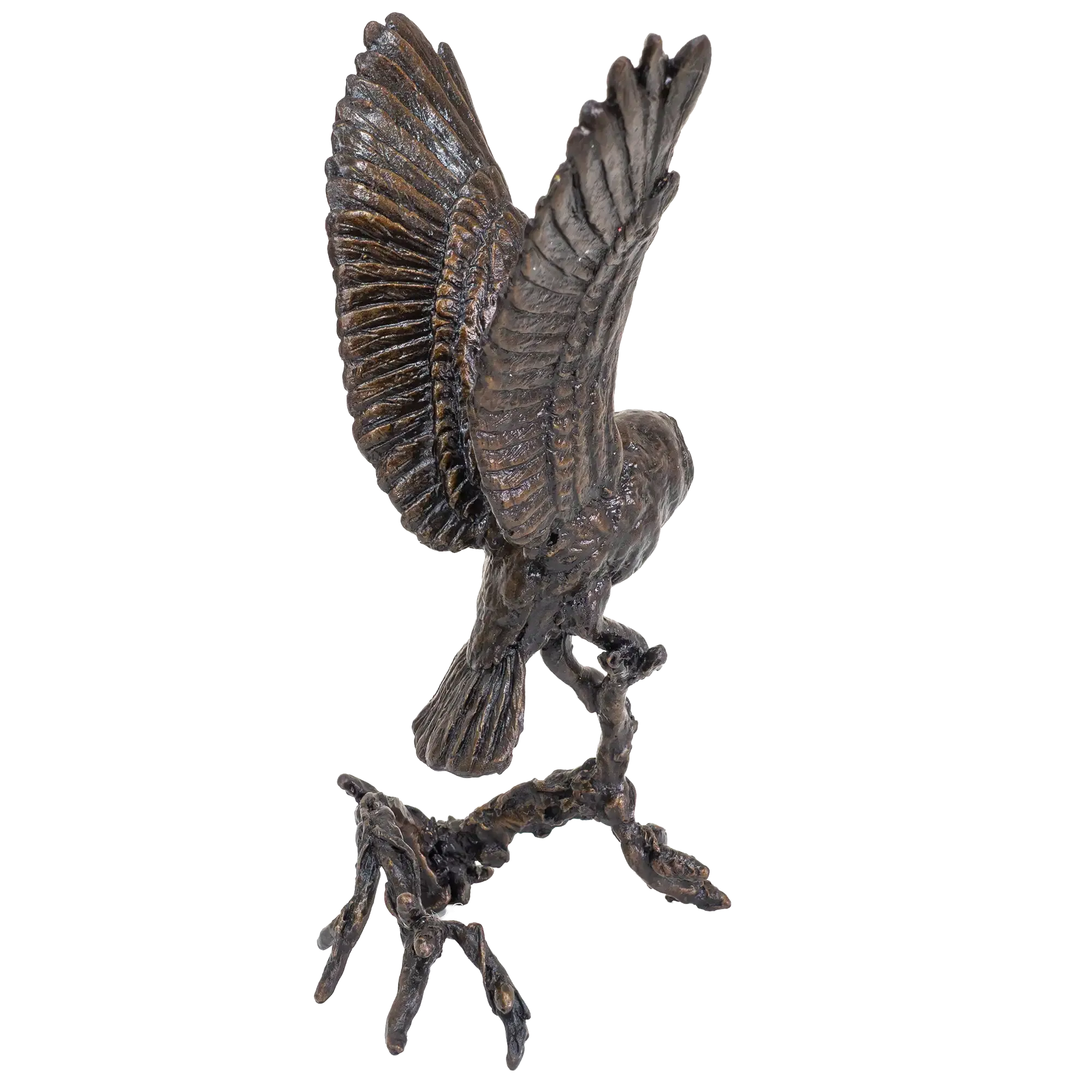 Richard Cooper Bronze Birds Collection Barn Owl with Pinecones