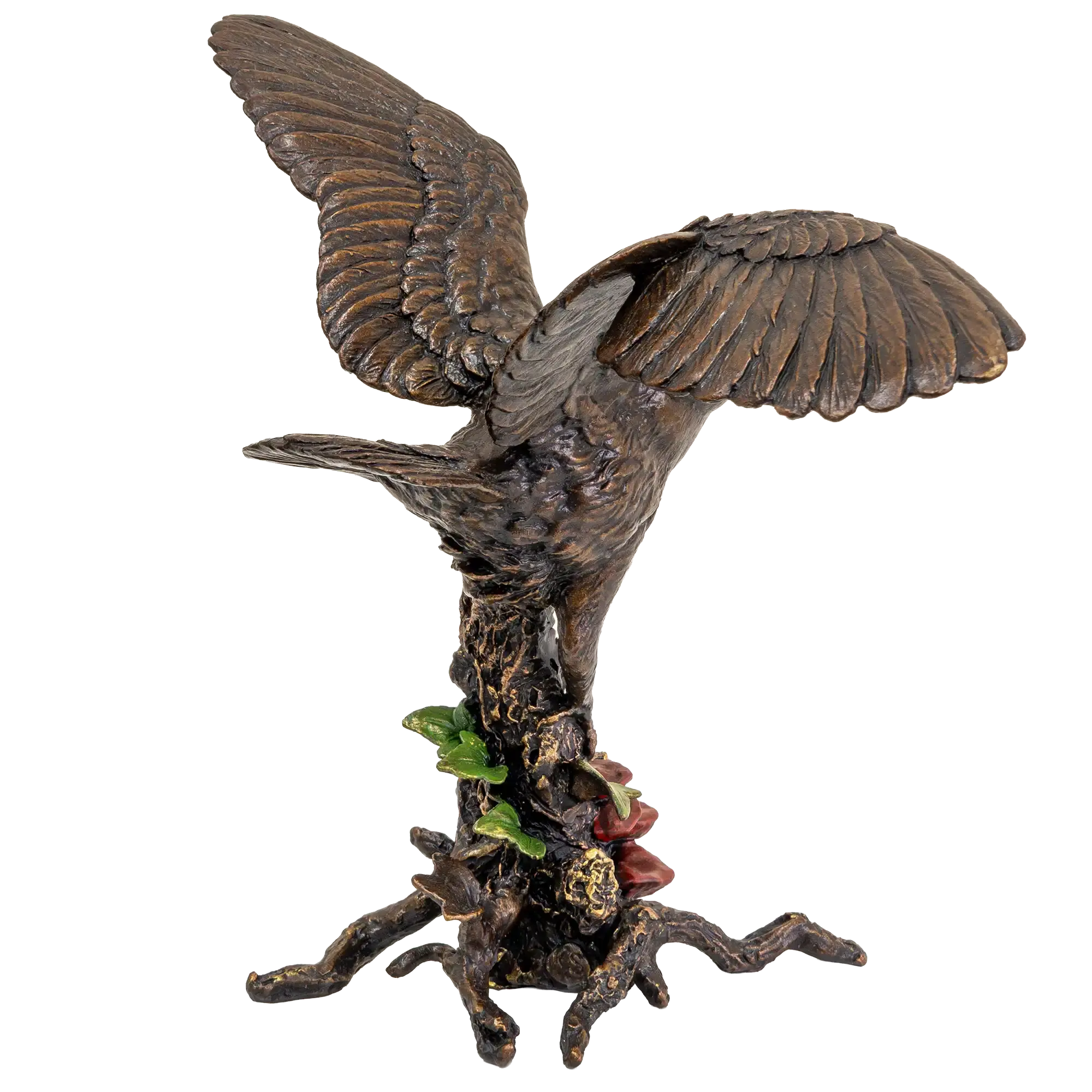 Richard Cooper Bronze Birds Collection Barn Owl with Ivy Figurine