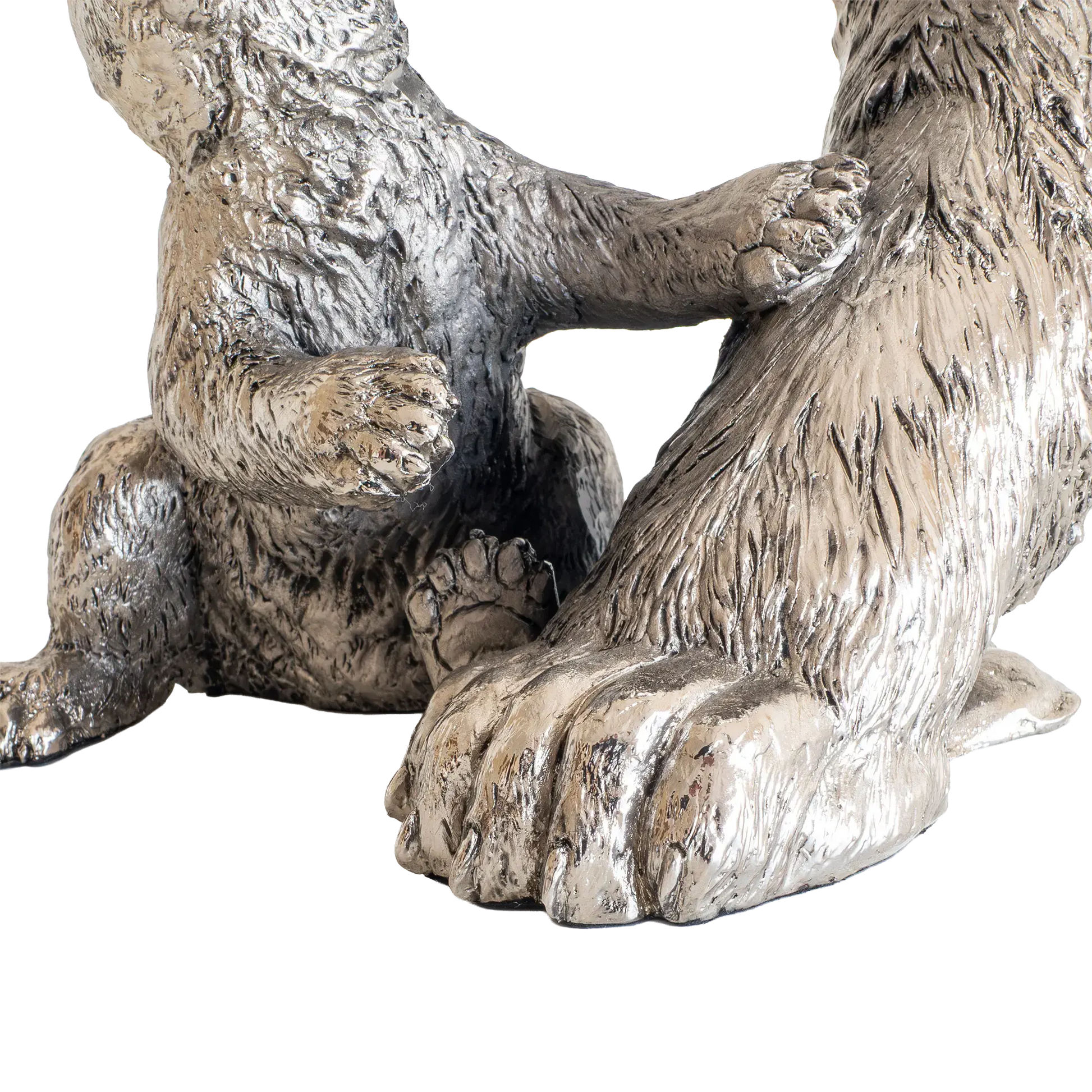 Richard Cooper Nickel Studio Collection Polar Bear & Cub Figurine