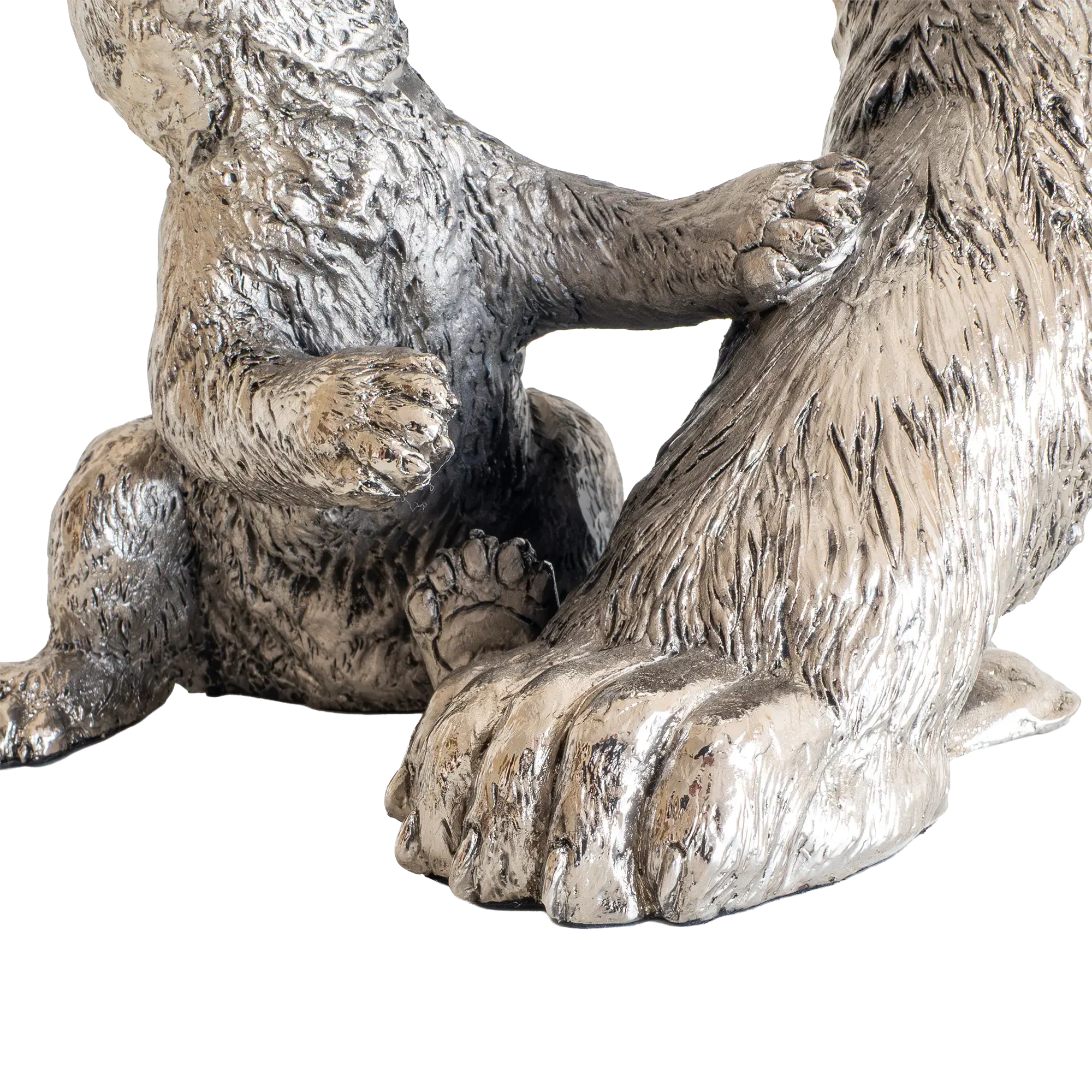 Richard Cooper Nickel Studio Collection Polar Bear & Cub Figurine