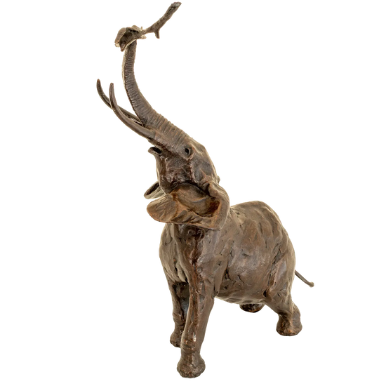 Richard Cooper Bronze Bull Elephant Figurine
