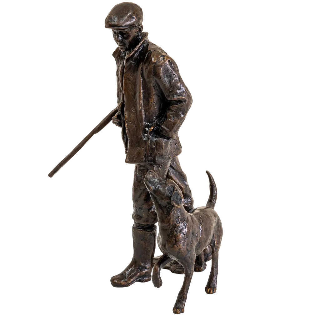 Richard Cooper Bronze Country Pursuits Collection Close Company Figurine