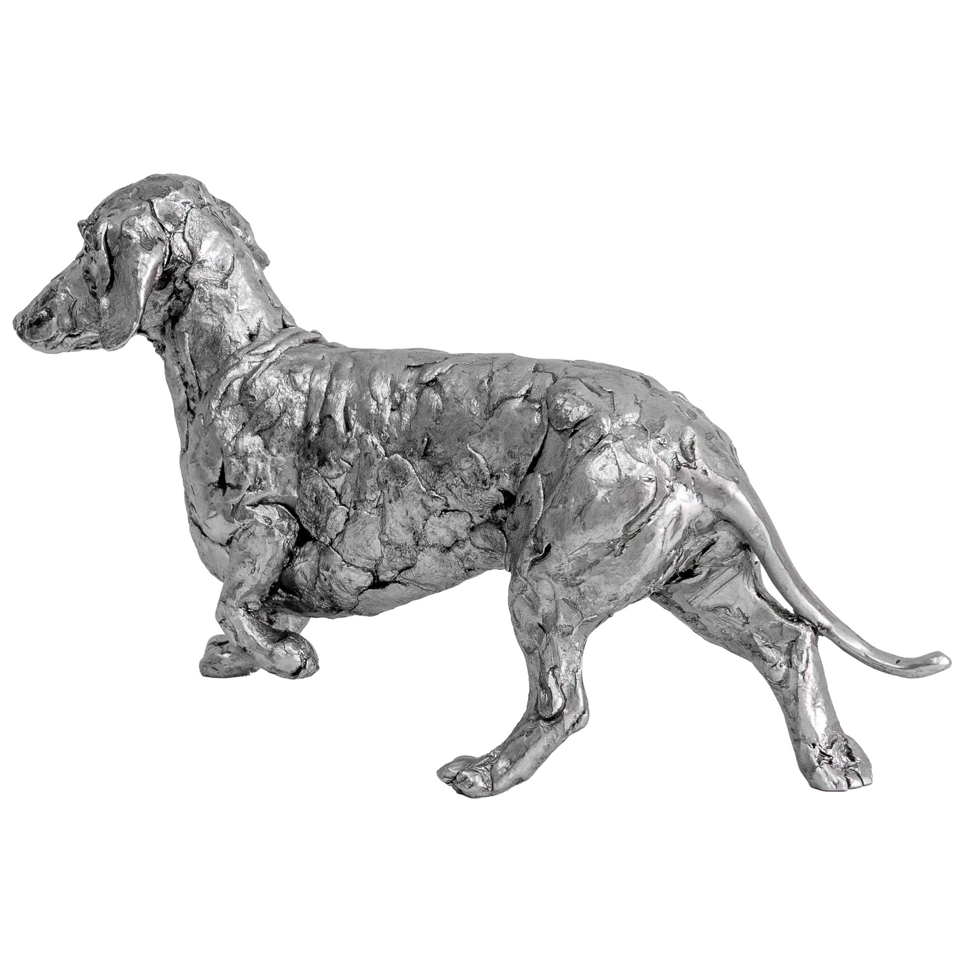 Richard Cooper Nickel Studio Collection Dachshund Figurine