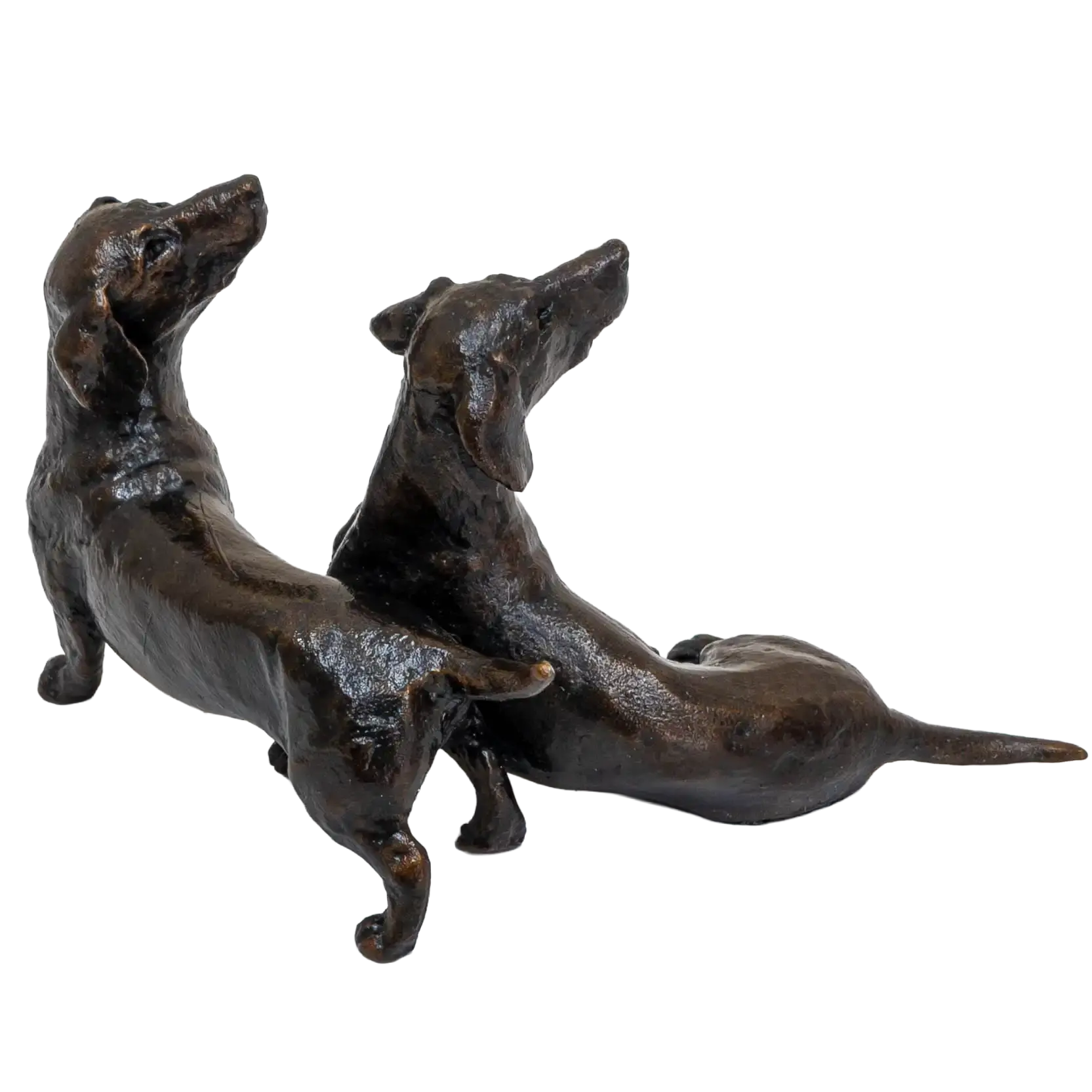 Richard Cooper Limited Edition Bronze Dachshund Pair Figurine