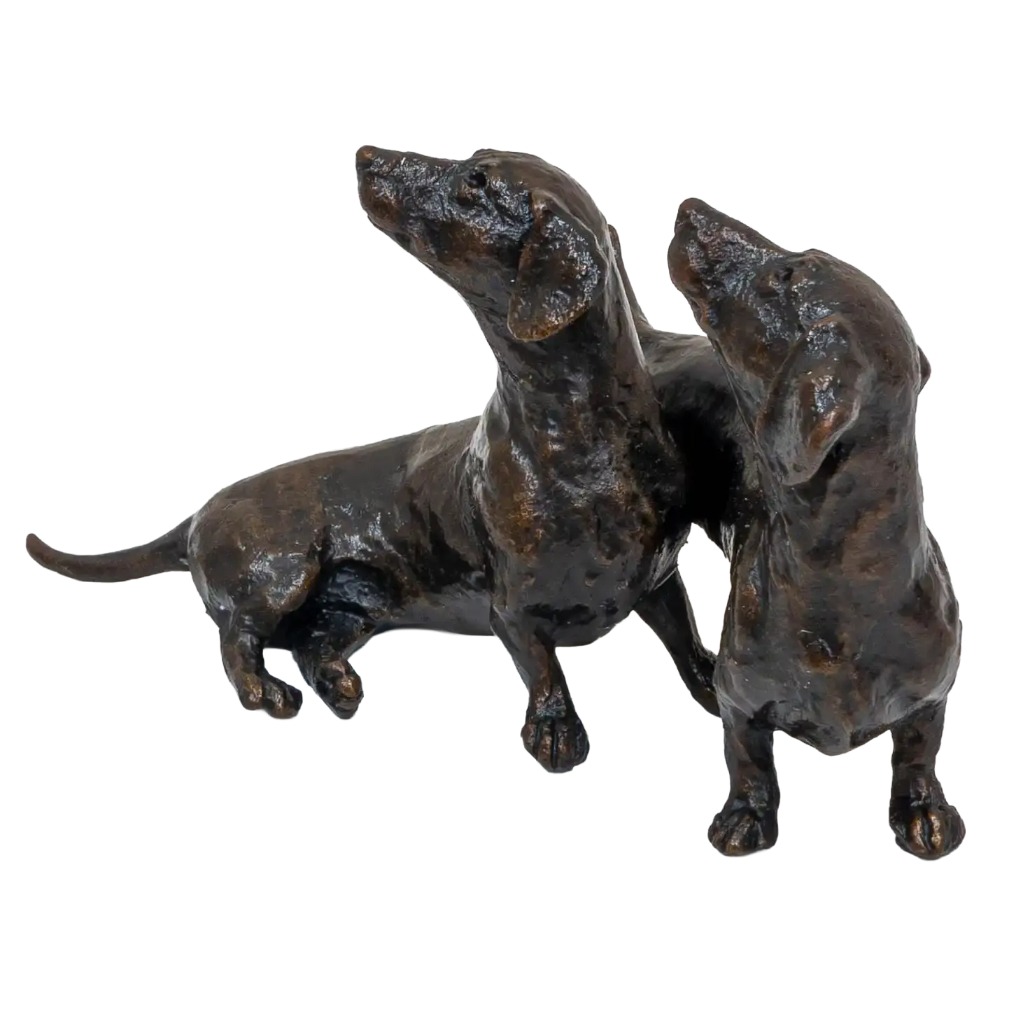 Richard Cooper Limited Edition Bronze Dachshund Pair Figurine