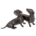 Richard Cooper Limited Edition Bronze Dachshund Pair Figurine