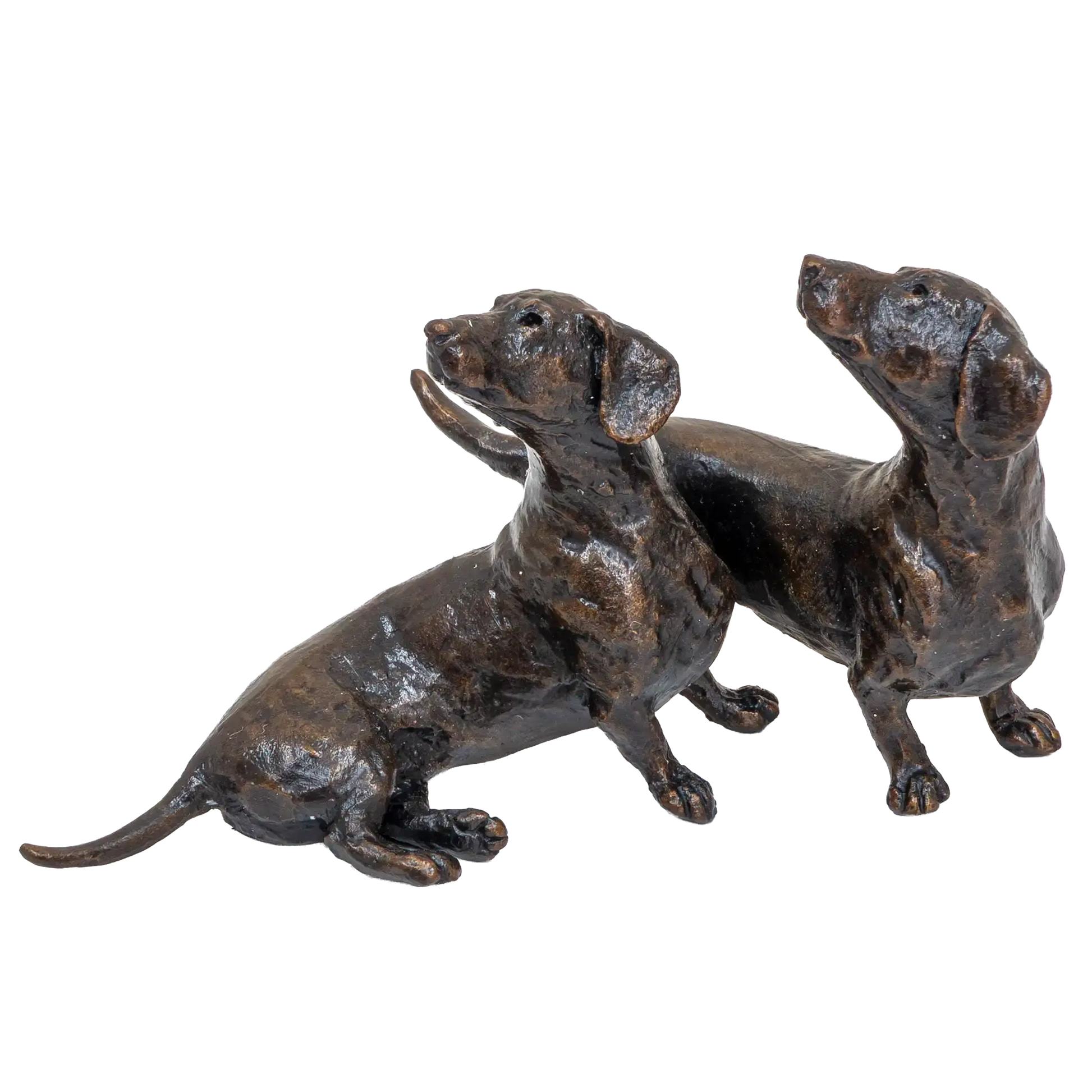 Richard Cooper Limited Edition Bronze Dachshund Pair Figurine