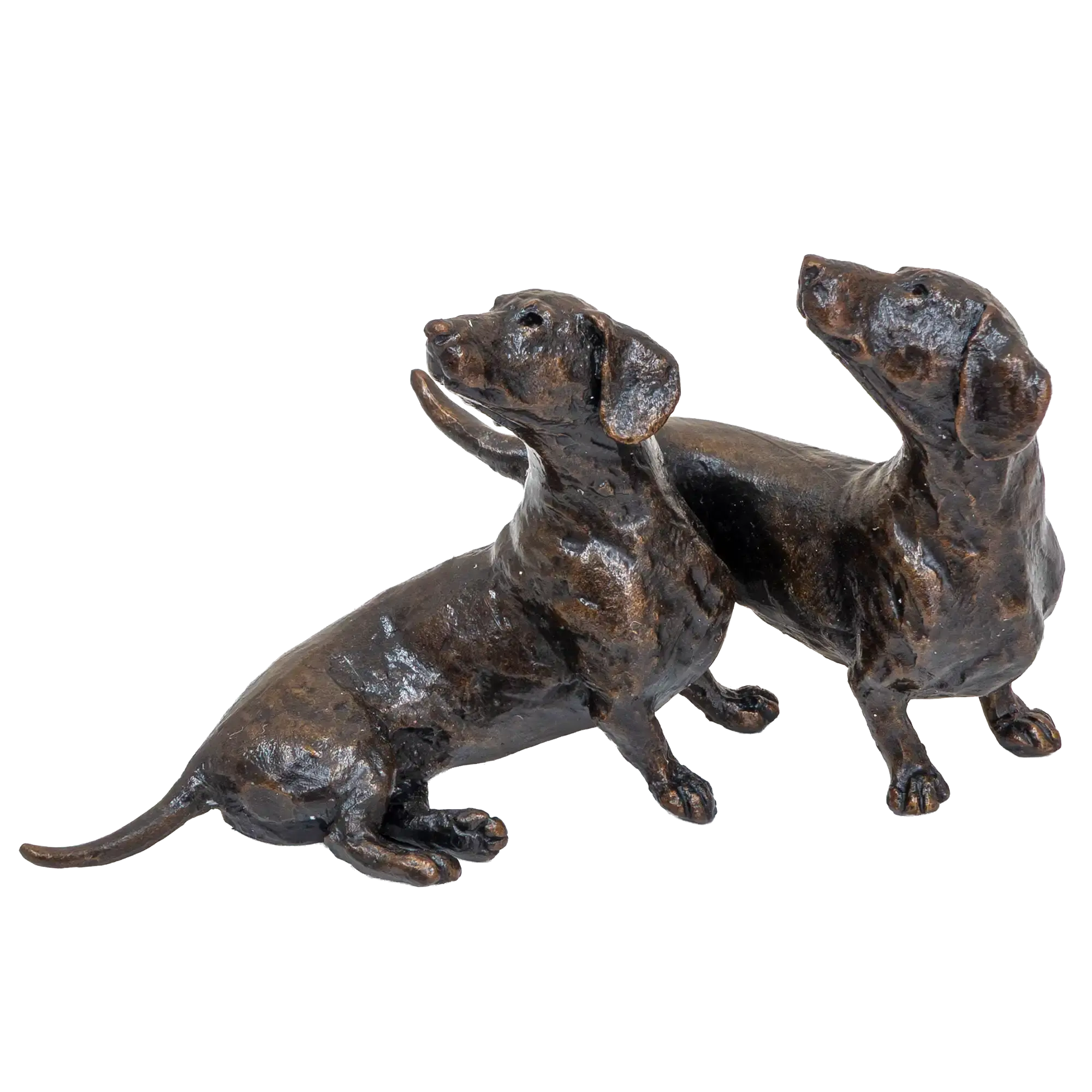 Richard Cooper Limited Edition Bronze Dachshund Pair Figurine