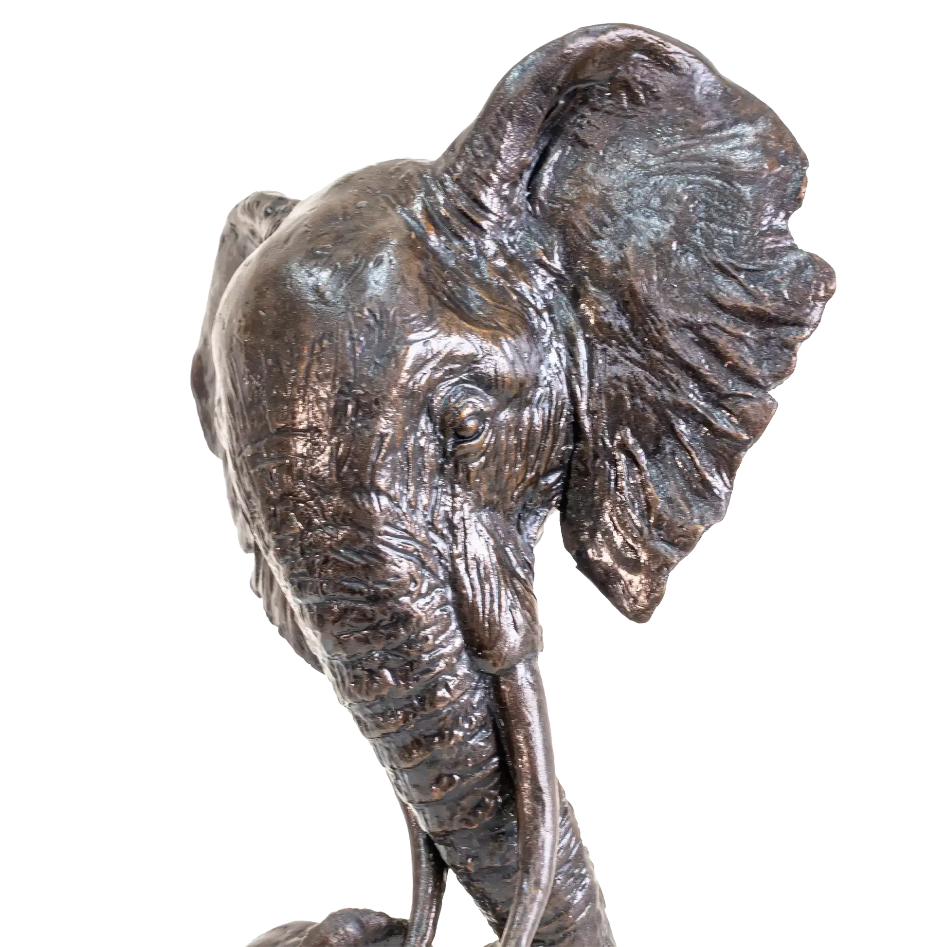 Richard Cooper Bronze Elephant Mother & Calf Figurine
