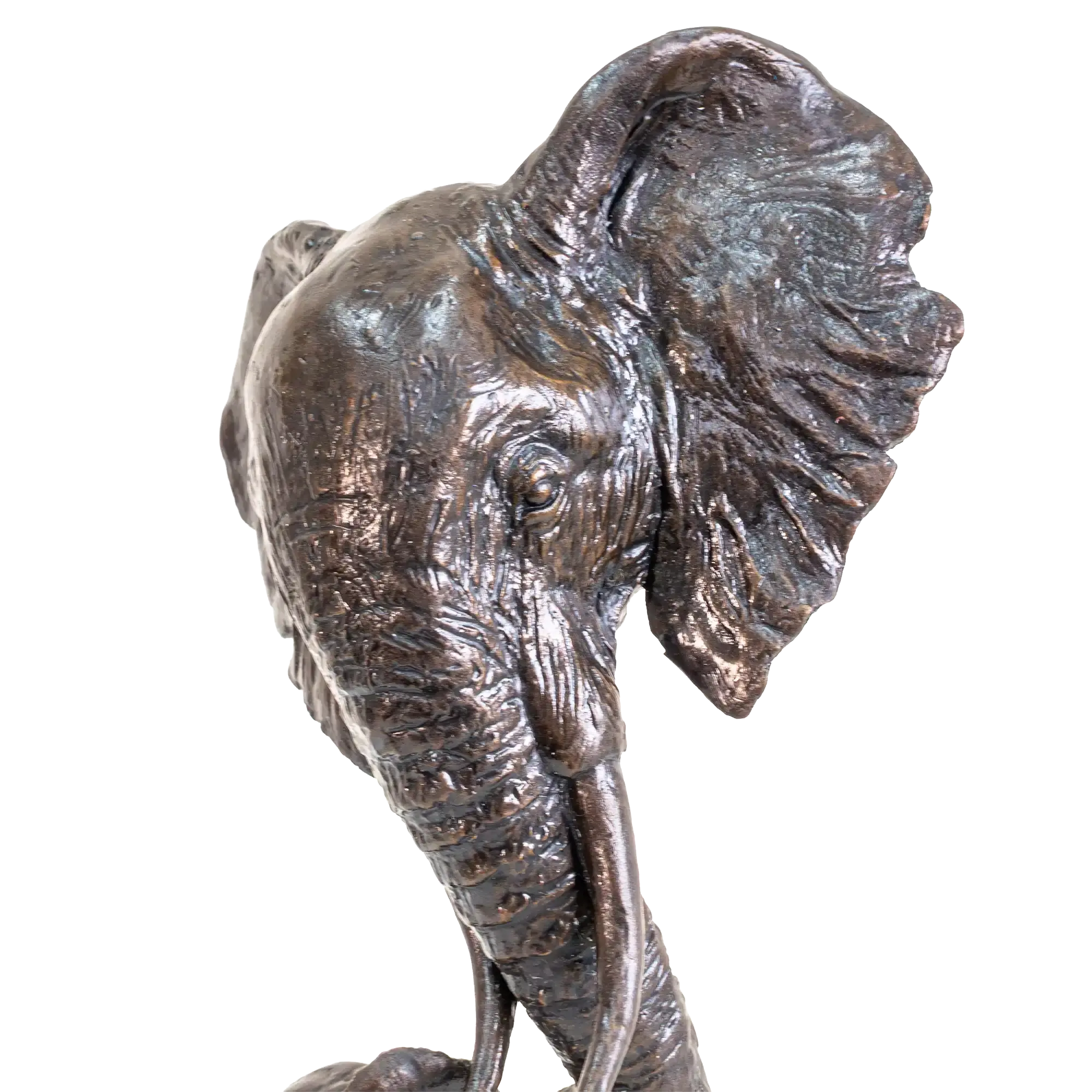 Richard Cooper Bronze Elephant Mother & Calf Figurine