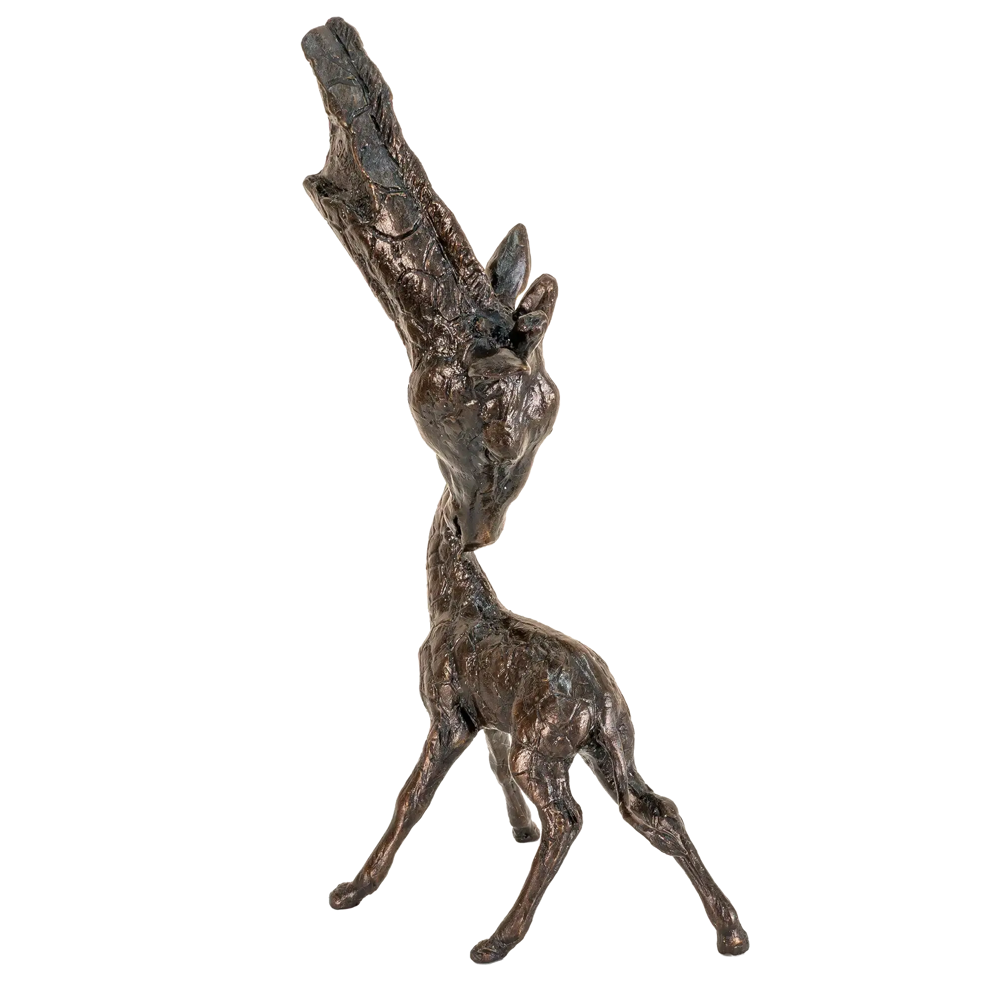 Richard Cooper Bronze Giraffe Mother & Calf Figurine