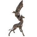Richard Cooper Bronze Giraffe Mother & Calf Figurine
