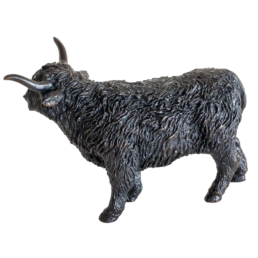 Richard Cooper Bronze Animals Collection Highland Cow Figurine