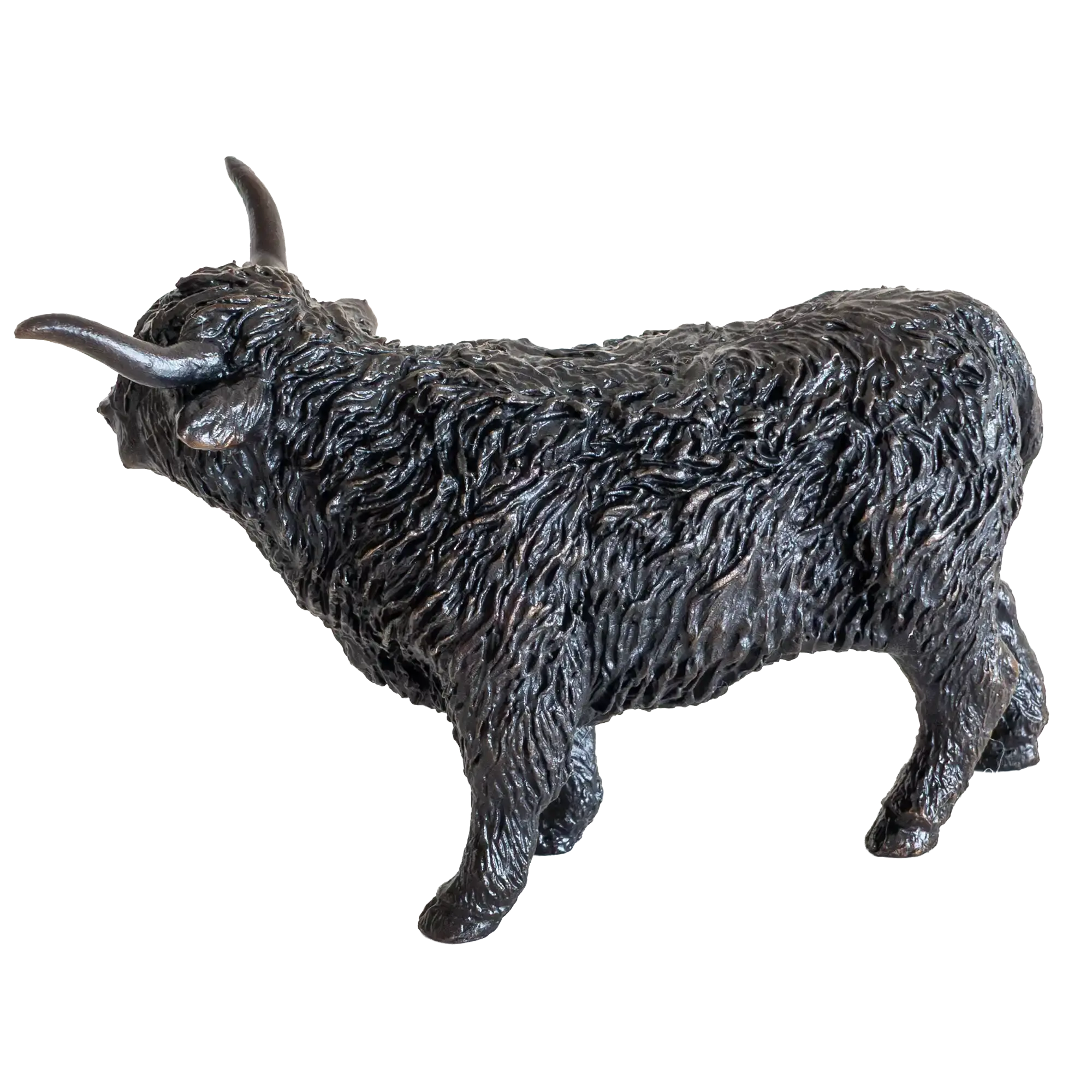 Richard Cooper Bronze Animals Collection Highland Cow Figurine