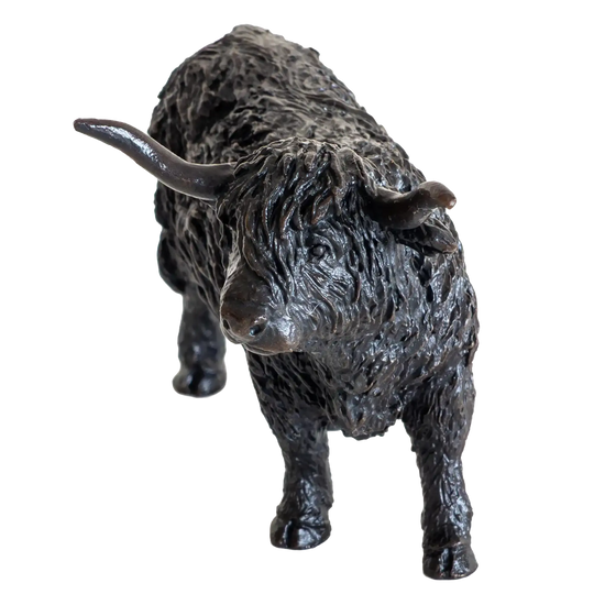Richard Cooper Bronze Animals Collection Highland Cow Figurine