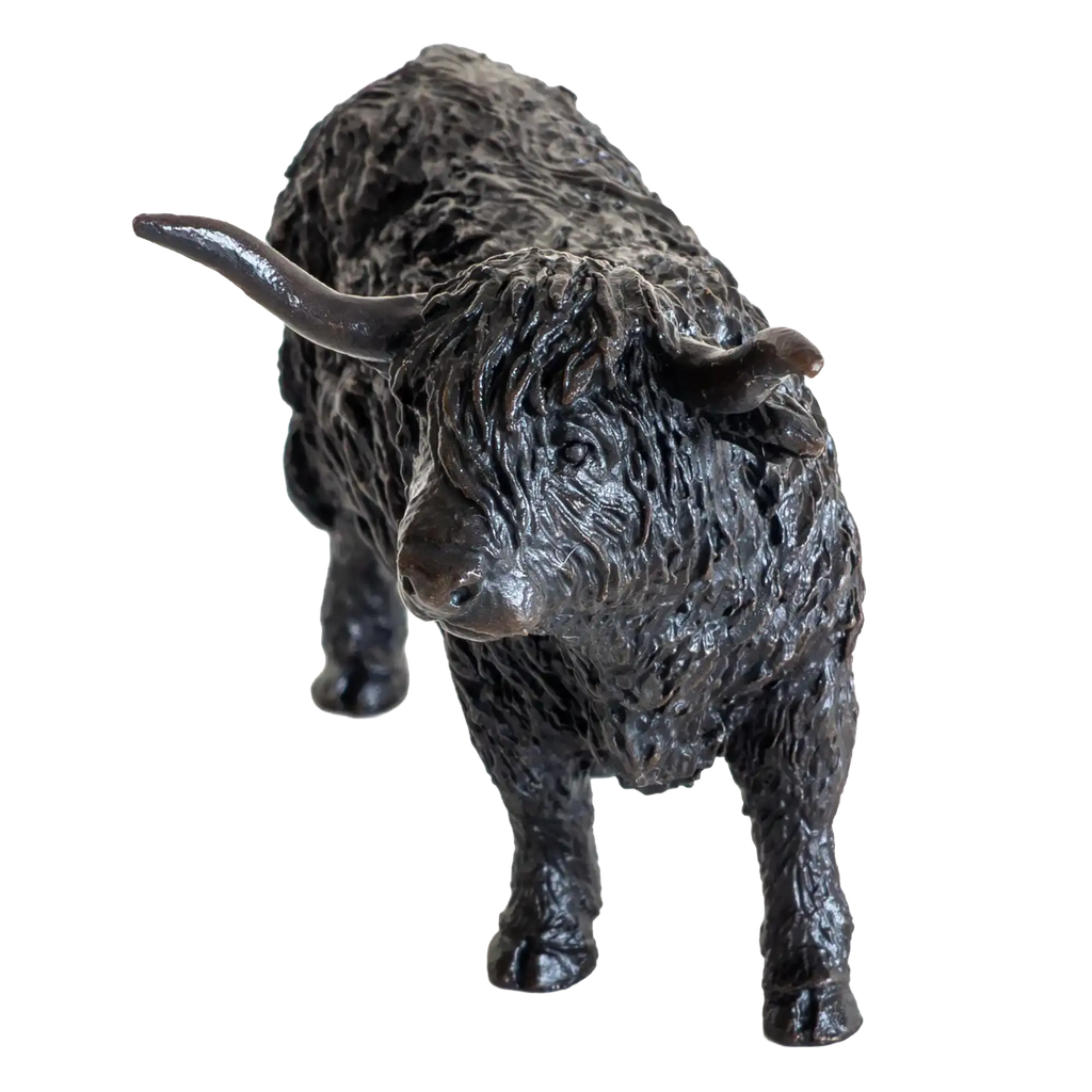 Richard Cooper Bronze Animals Collection Highland Cow Figurine