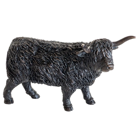 Richard Cooper Bronze Animals Collection Highland Cow Figurine