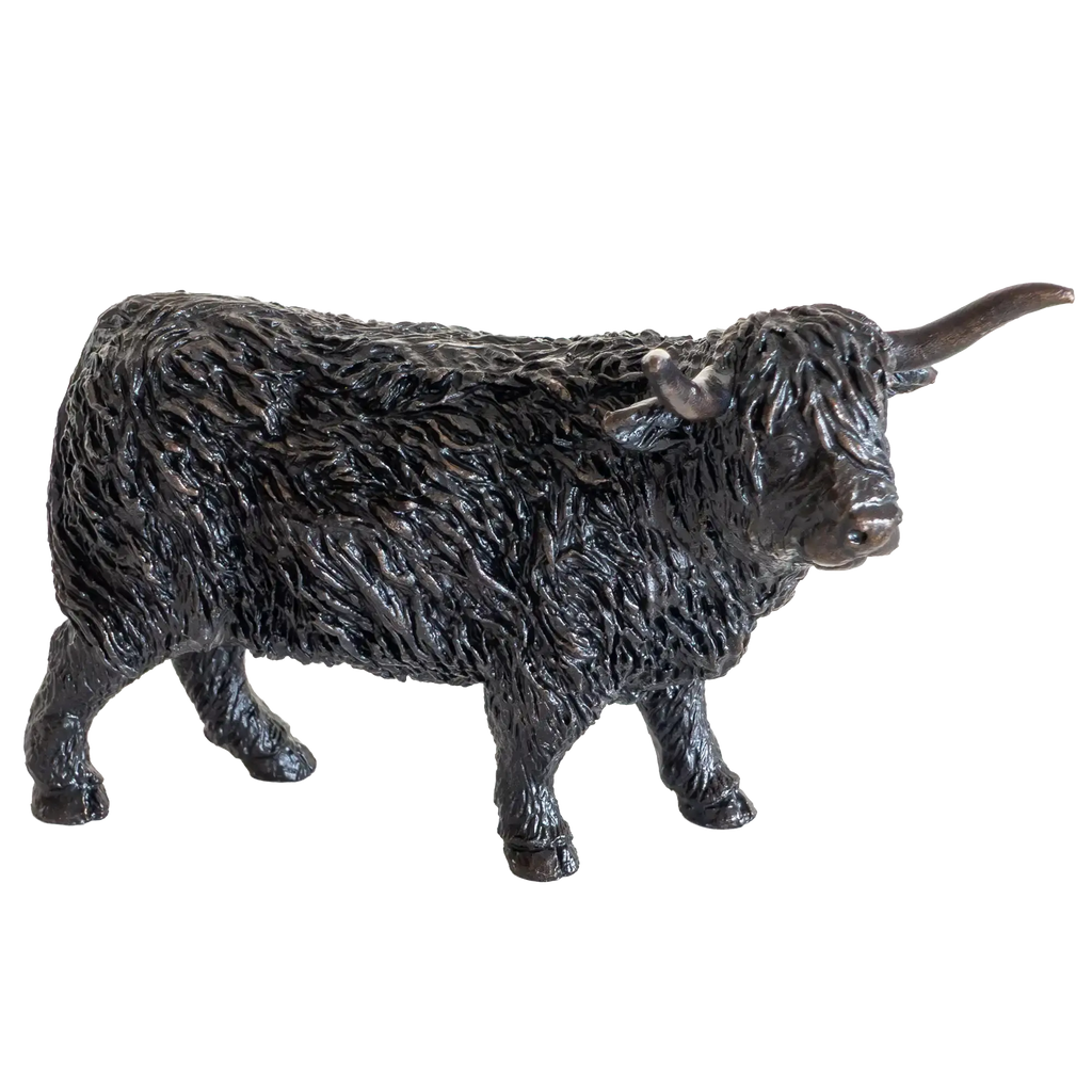 Richard Cooper Bronze Animals Collection Highland Cow Figurine