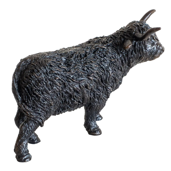 Richard Cooper Bronze Animals Collection Highland Cow Figurine