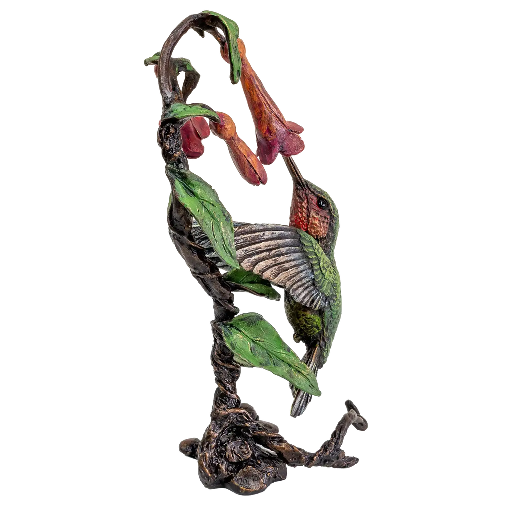 Richard Cooper Bronze Birds Collection Hummingbird Figurine