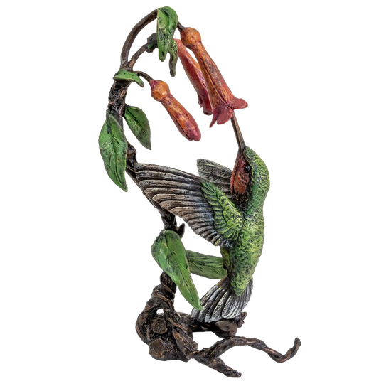 Richard Cooper Bronze Birds Collection Hummingbird Figurine