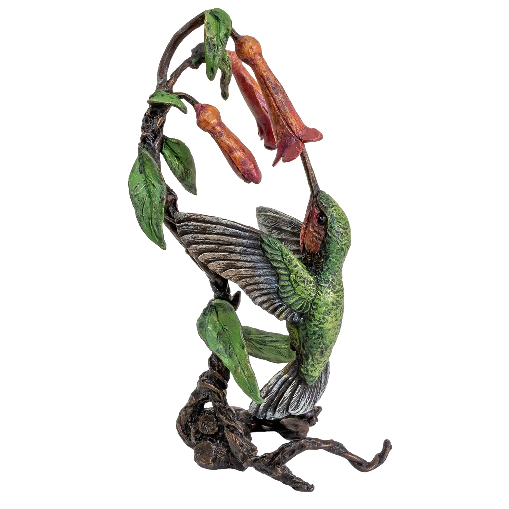 Richard Cooper Bronze Birds Collection Hummingbird Figurine