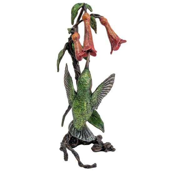 Richard Cooper Bronze Birds Collection Hummingbird Figurine