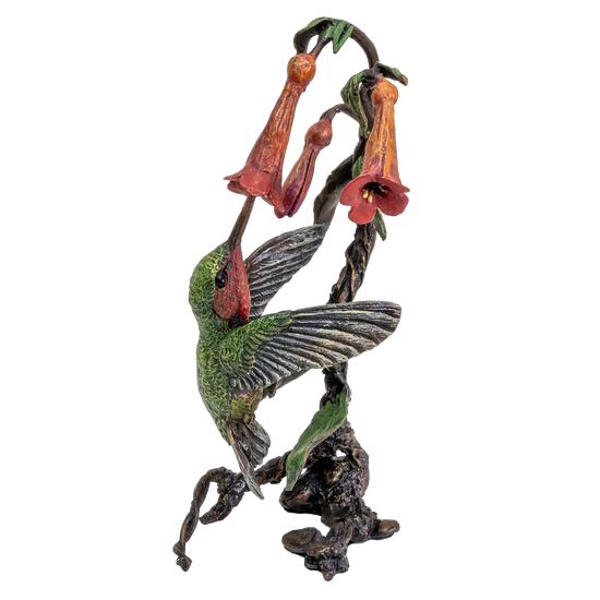Richard Cooper Bronze Birds Collection Hummingbird Figurine