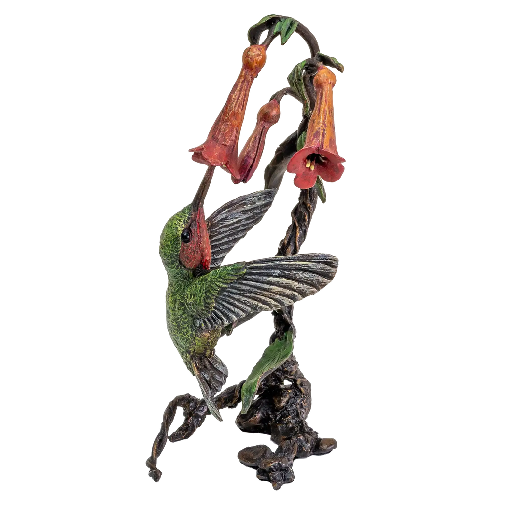 Richard Cooper Bronze Birds Collection Hummingbird Figurine