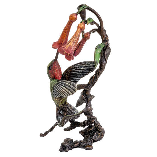 Richard Cooper Bronze Birds Collection Hummingbird Figurine