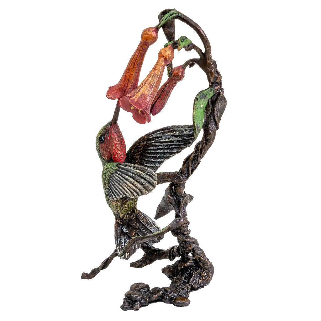 Richard Cooper Bronze Birds Collection Hummingbird Figurine