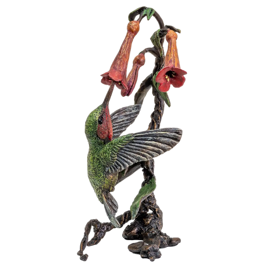 Richard Cooper Bronze Birds Collection Hummingbird Figurine