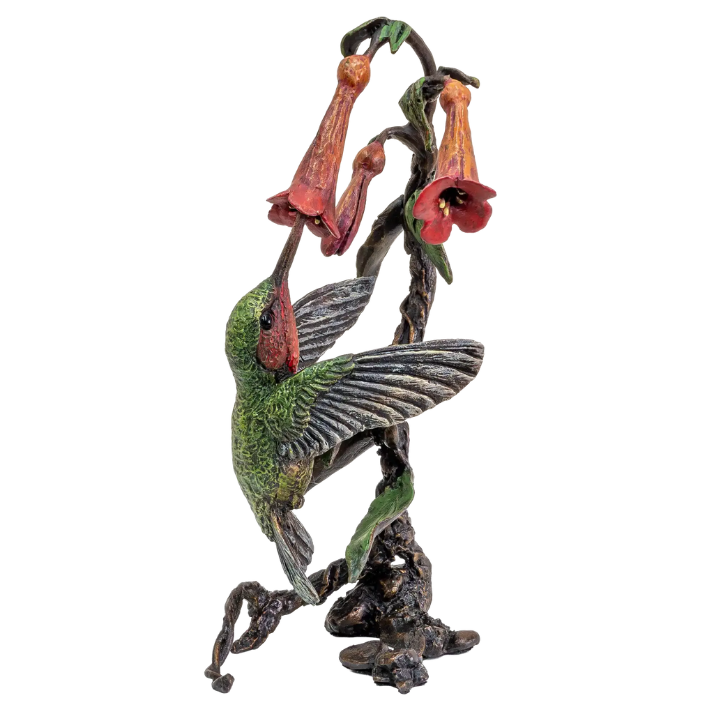 Richard Cooper Bronze Birds Collection Hummingbird Figurine