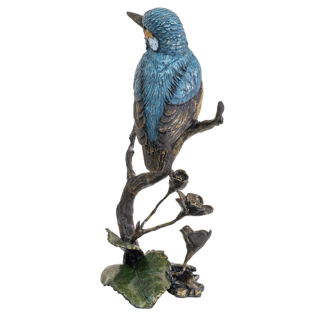 Richard Cooper Bronze Birds Collection Kingfisher & Meadow Marsh Figurine