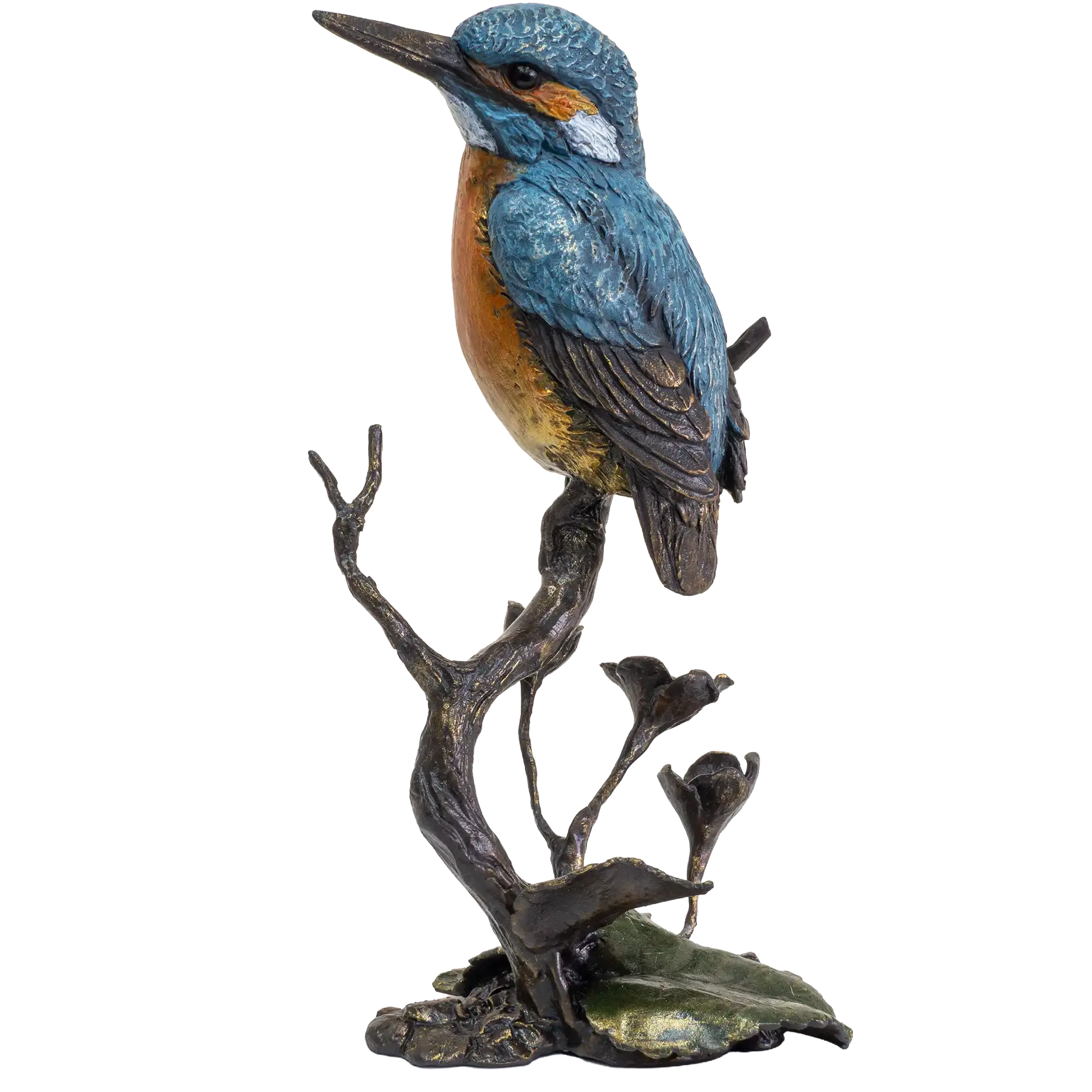 Richard Cooper Bronze Birds Collection Kingfisher & Meadow Marsh Figurine
