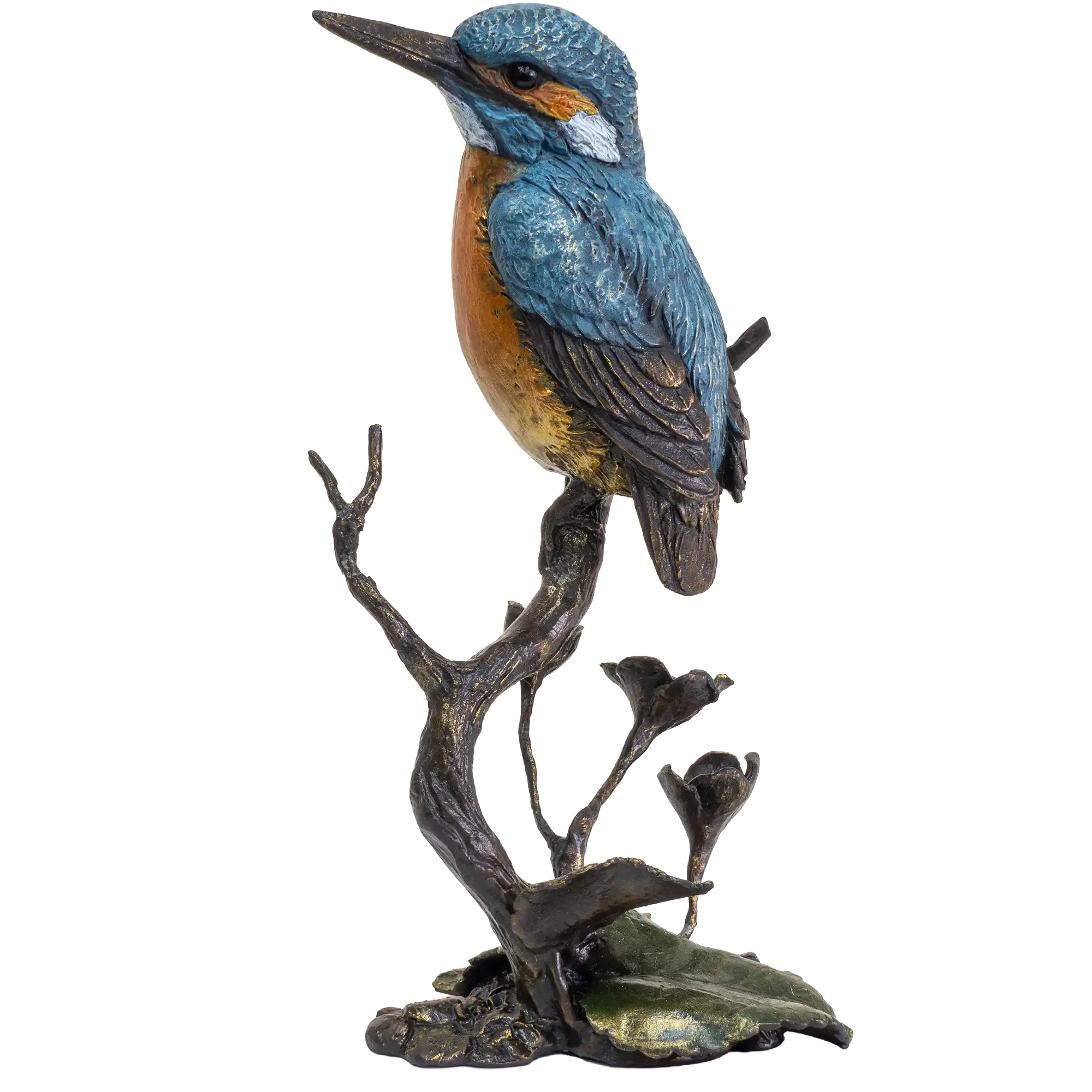 Richard Cooper Bronze Birds Collection Kingfisher & Meadow Marsh Figurine