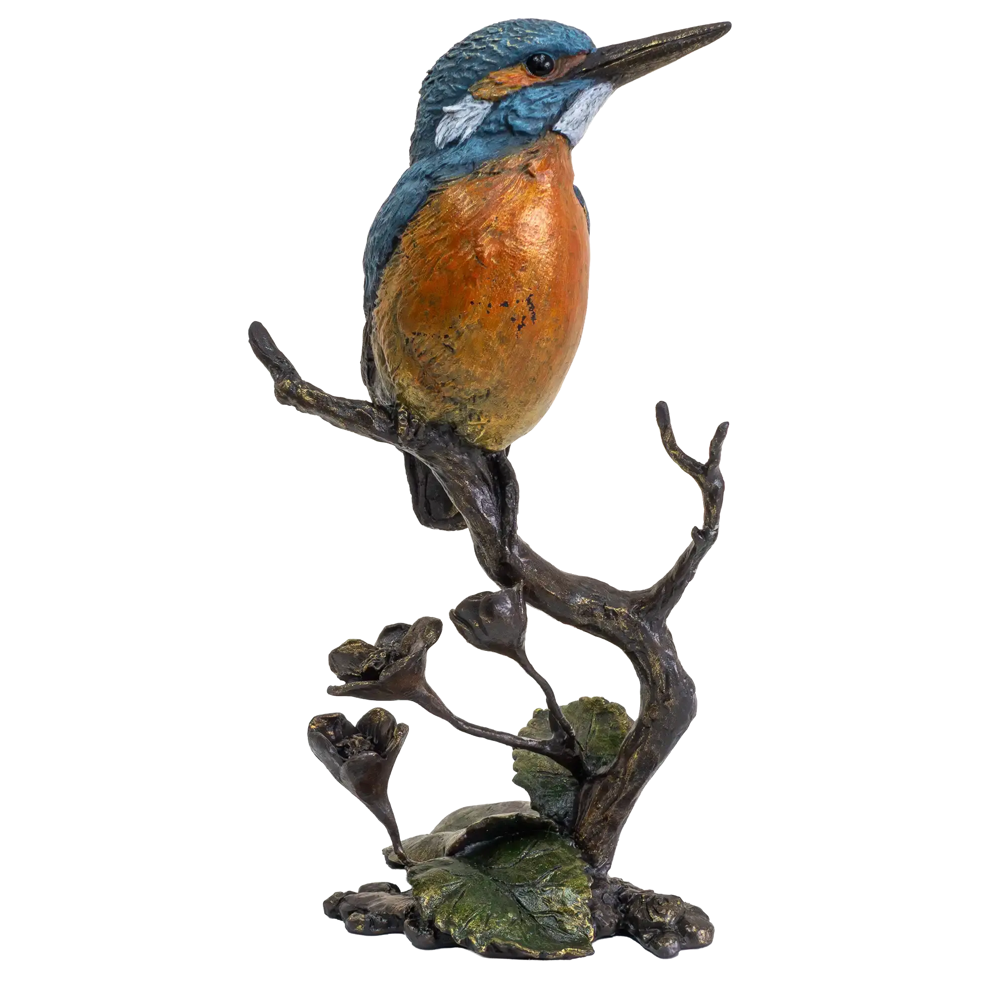 Richard Cooper Bronze Birds Collection Kingfisher & Meadow Marsh Figurine